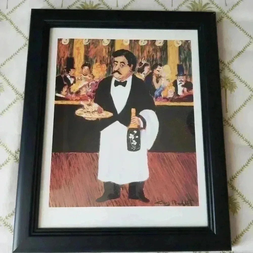 Guy Buffet framed 16x13 Art set of 2 signed
